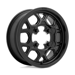 KMC Powersports 15x6 133 SATIN BLACK +38mm