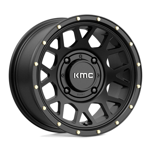 KMC Powersports 14x10 135 SATIN BLACK +00mm