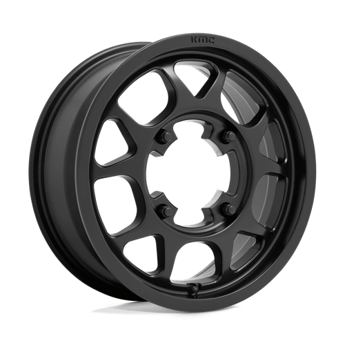KMC Powersports 15x6 136 SATIN BLACK +38mm
