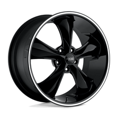 Foose 1PC 20x8 104 GLOSS BLACK MILLED +35mm