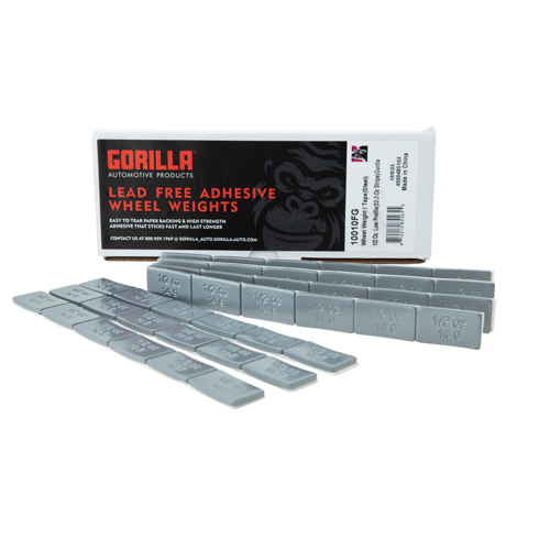 Gorilla Automotive GOR 1/2 OZ L.P. 52-3 OZ Strips Silver