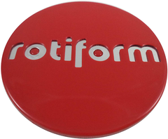 Rotiform 2.36" Snap-In Cap Red with Chrome Logo
