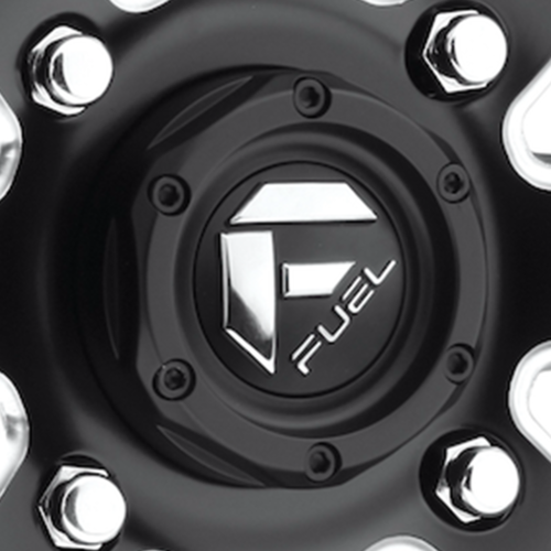 Fuel UTV Bolt-On Cap 1.3" Tall Matte Black with Chrome
