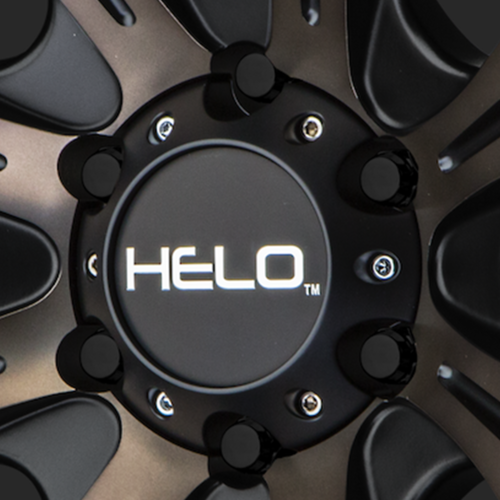 HELO Satin Black Hub Cap For 6X135 Lug H34
