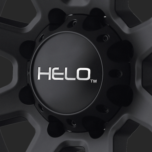 HELO Satin Black Hub Cap For 6X135