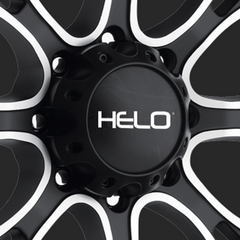 HELO Gloss Black Hub Cap For 6X5.5