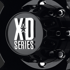 XDS Gloss Black Dually Rear Hub Cap For 8X6.5/170
