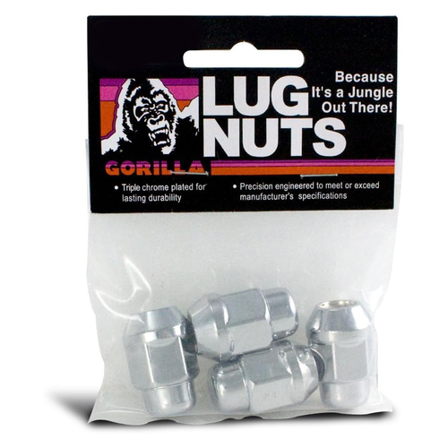Gorilla Automotive Chrome Bulge HT Lug 3/4" 12-1.25 Bag