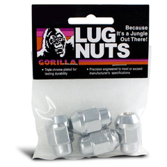 Gorilla Automotive Chrome Bulge Lug 3/4" 12-1.50 Bag