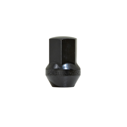 Gorilla Automotive Black Factory Bulge Lug 3/4" 12-1.50 Bulk