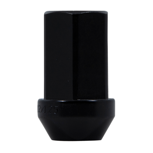 Gorilla Automotive Black Aluminum Bulge Lug 3/4" 12-1.25 – Bulk Pack