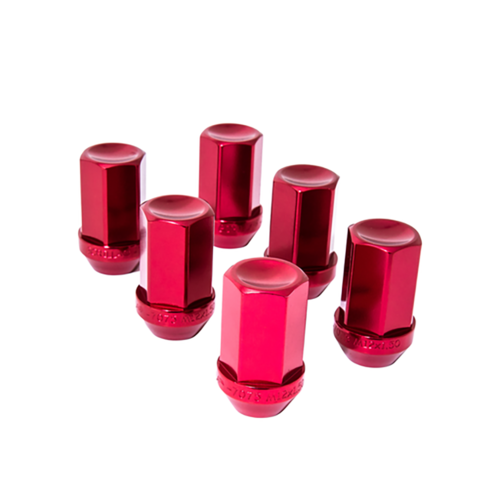 Gorilla Automotive Red Aluminum Bulge Lug 3/4" 12-1.50 – Bulk Pack