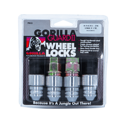 Gorilla Automotive Gorilla Guard Acorn 12-1.50 Chrome 2-Key