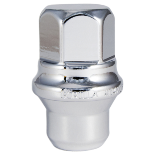Gorilla Automotive Factory Lug with Cover 7/8" 14-1.50 Chrome Bulk