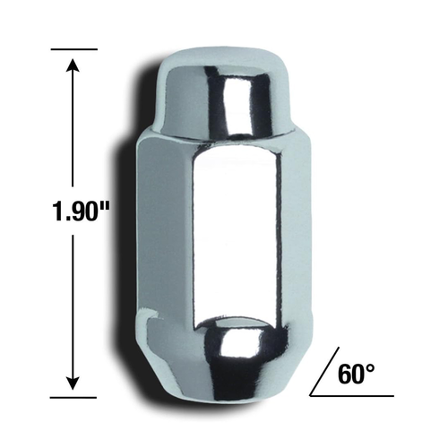 Gorilla Automotive Bulge XL Lug Nut 13/16" 1/2 Chrome Bulk