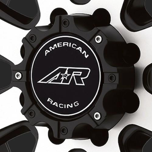 American Racing Cap 708 Matte Black 8 Lug AR