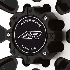 American Racing Cap 708 Matte Black 8 Lug AR