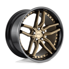 Niche 1PC 20x9 195 MATTE BRONZE BLACK BEAD RING +35mm