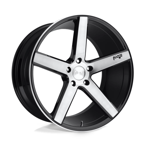 Niche 1PC 22x9 124 GLOSS BLACK BRUSHED +38mm