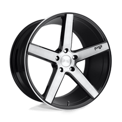 Niche 1PC 22x9 124 GLOSS BLACK BRUSHED +38mm
