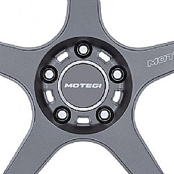 Motegi Gunmetal/Chrome/Chrome Snap-In MR Cap 65mm