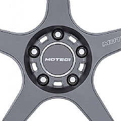 Motegi Gunmetal/Chrome/Chrome Snap-In MR Cap 80mm