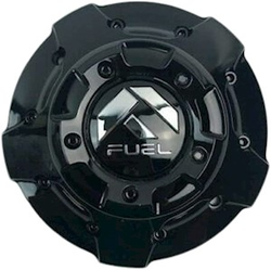Fuel Gloss Black with Black Rivets Five-Leg Cover Hub Cap