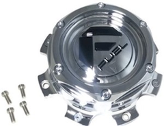 Fuel Chrome with Gloss Black Bolt-On Hub Cap for 8X6.5/170 (1.72")