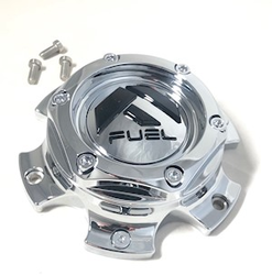 Fuel Chrome with Gloss Black Bolt-On Hub Cap for 6X135
