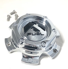 Fuel Chrome with Gloss Black Bolt-On Hub Cap for 6X135