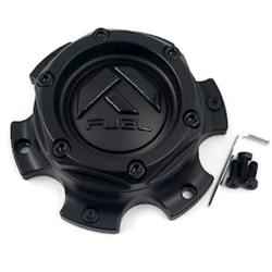 Fuel Matte Black with Gloss Black Bolt-On Hub Cap for 6X135