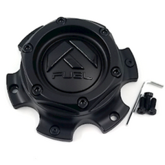 Fuel Matte Black with Gloss Black Bolt-On Hub Cap for 6X135