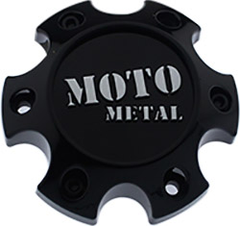 MOTO Gloss Black Hub Cap For 6X4.5/120 H34