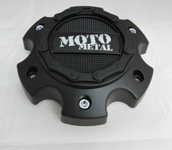Moto Metal Satin Black Hub Cap For 5X4.5/5 (MO971/MO972)