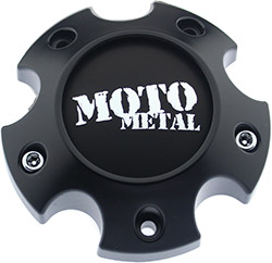 Moto Metal Satin Black Hub Cap For 5X5