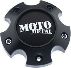 Moto Metal Satin Black Hub Cap For 5X5