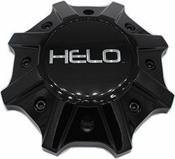 Helo Gloss Black Snap-In Cap for All PCD