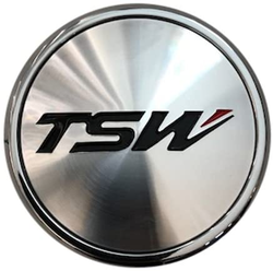 TSW Chrome Logo 60MM Flat Cap for VOR/JAR