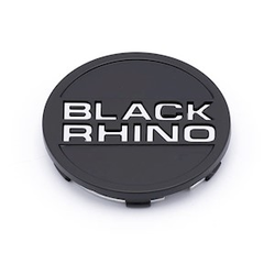 Black Rhino  Matte Black Pop-In Cap with Chrome Letters - CRL