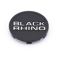 Black Rhino  Matte Black Pop-In Cap with Chrome Letters - CRL