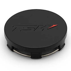 TSW Matte Black Snap-In Center Cap - 62 OD
