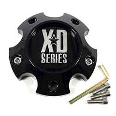 XDS Gloss Black 1PC Small 5 LUG Center Cap for XDS OG CAP BOLT GB/CH/SS-5X4.5/120/5/130