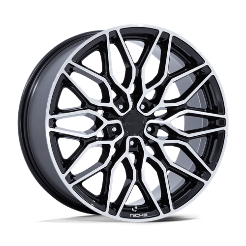 Niche 1PC 20x9 277 GLOSS BLACK MACHINED +20mm