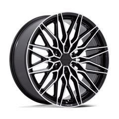 Niche 1PC 24x10 278 GLOSS BLACK W/ MACHINED +30mm