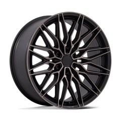 Niche 1PC 24x10 278 MATTE BLACK MACHINED DARK TINT +20mm