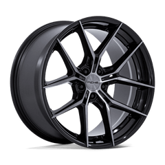 Niche 1PC 20x11 279 GLOSS BLACK DARK TINTED CLEAR +22mm