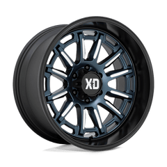 XD 20x9 865 METALLIC BLUE MILLED W/ BLACK LIP +18mm