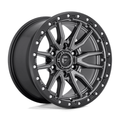 Fuel 1PC 22x10 680 MATTE GUN METAL BLACK BEAD RING +-13mm