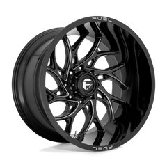 Fuel 1PC 22x12 741 GLOSS BLACK MILLED +-44mm
