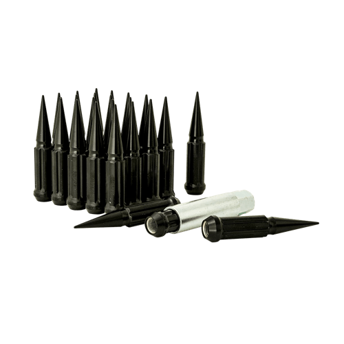 Gorilla Automotive 6 Lug 14-1.50 Spike Lug Install Kit - Black